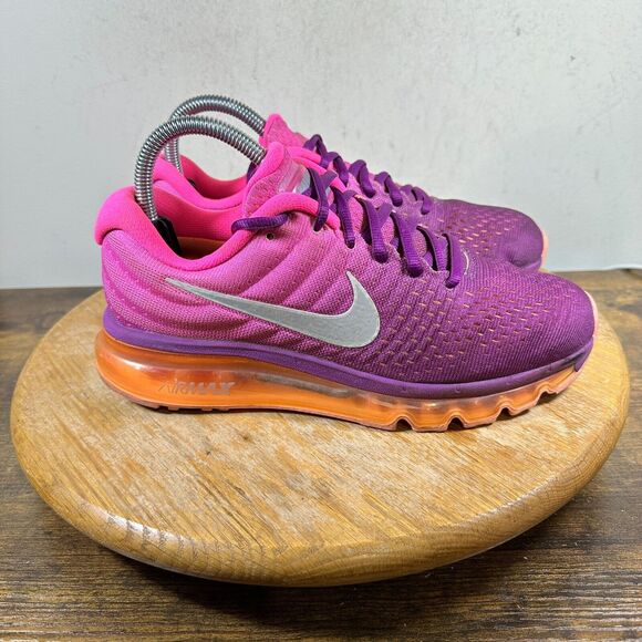 Nike Air Max 2017 Bright Grape Fire Pink 849560 502 Women's Size 7.5 - Picture 1 of 10